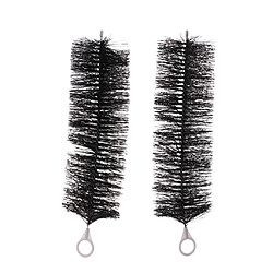 2 pcs poisson jardin bassin filtre brosses skimmer étang filtration noir 30cm