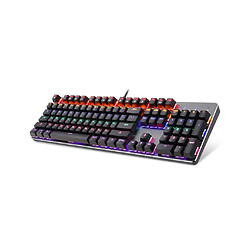 K73 USB Gaming mécanique Clavier ergonomique rétroéclairé unique Key Light respiration