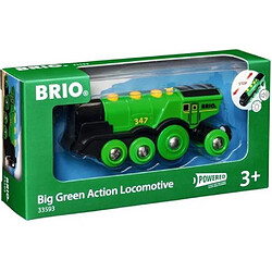 Brio World Locomotive Verte Puissante a piles - Accessoire son & lumiere Circuit de train en bois - Ravensburger - Des 3 ans - 3
