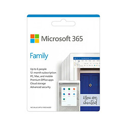 Microsoft Office 365 Familia Multi-idioma (Licencia Digital) - 6Usuario/1Año