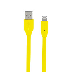 MOOOV Câble Neon MFI / USB-A plat pour iPhone iPad 1 m - jaune 