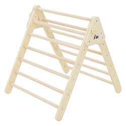 Triangle d'escalade pour enfants à partir de 1 an 73x72x70 cm Naturel en bois Joyz