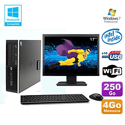 Lot PC HP Elite 8100 SFF G6950 2,8 GHz 4Go 250Go Wifi Graveur W7 Pro Ecran 17" · Occasion 