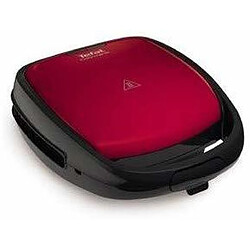 Tefal gaufrier électrique pour gaufres et croque-monsieurs 700W rouge noir