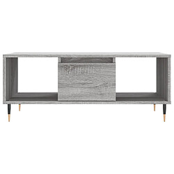 Acheter vidaXL Table basse Sonoma gris 90x50x36,5 cm Bois d'ingénierie