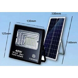 Avis Tradex LED PANNEAU SOLAIRE PHOTOVOLTAÏQUE 40W AVEC TWILIGHT IP67 LED-9013