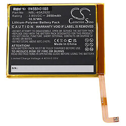 vhbw Batterie remplacement pour TP-Link / Neffos NBL-40A2920 pour téléphone portable (2850mAh, 3,85V, Li-polymère) 