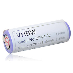 vhbw Batterie 650mAh (3.7V) compatible avec Braun Oral-B Smart 6, Genius 6000, Genius 8000, Genius 9000 