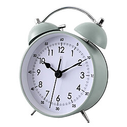 Mute Double Bells Table Alarm Clock Student Bedside Clock Lazy Clock Green Réveil de bureau horloge muette