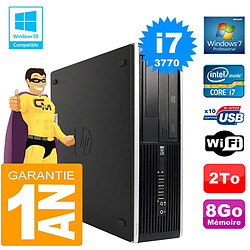 PC HP Compaq 8300 SFF Core I7-3770 Ram 8Go Disque 2 To Graveur DVD Wifi W7 · Occasion 