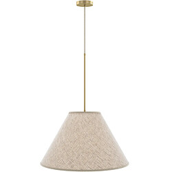 ICONIK INTERIOR Lampe de Plafond Suspendue avec Abat-jour en Tissu Beige - Fula Crème 