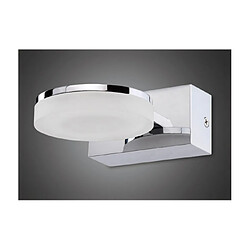 Luminaire Center Applique murale LED Nimbus Blanc givré, chrome poli