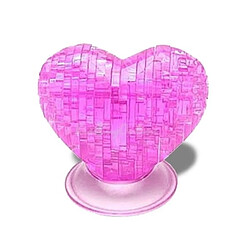 Totalcadeau Puzzle effet crystal cœur 3D violet Puzzle effet crystal cœur 3D violet pas cher