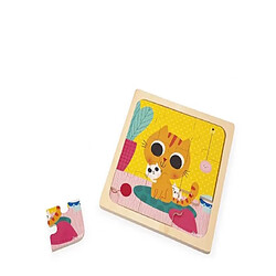 Juratoys-Janod Puzzle Chat Peanut en bois