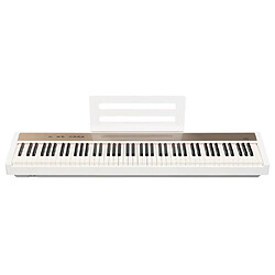 WOODBRASS XP2 Piano Numérique Portable Bluetooth Blanc pour débutant et amateur, Clavier réaliste 88 touches 189 polyphonies 12 sons