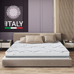 The White Stone Matelas Simple 80 x 150 à mémoire | Premium Quality | Hauteur 25 cm | Made in Italy