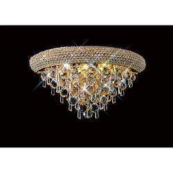 Luminaire Center Applique murale Alexetra Medium 3 Ampoules doré/cristal