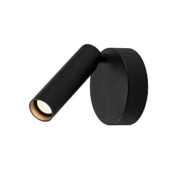 Slv KARPO, 1 spot, LED, applique plafonnier rond, noir, 7,5W, 3000K