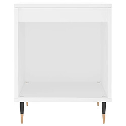 Acheter Maison Chic Table de chevet,Table de nuit,Table d'appoint pour salon Blanc 40x35x50 cm Bois d’ingénierie -MN65536