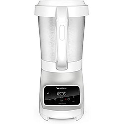 Moulinex blender électrique chauffant de 2L 1100W blanc gris 