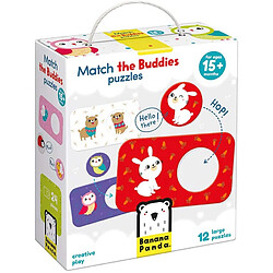 Banana Panda 49030 Match The Buddies Puzzle Répartition Jeux Multicolore 