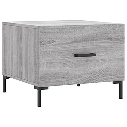 vidaXL Table basse Sonoma gris 50x50x40 cm Bois d'ingénierie