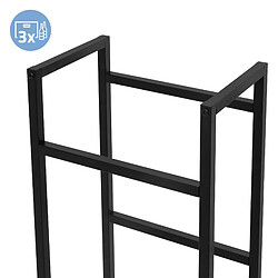 Acheter Rayonnage pour caisses de boissons 3 caisses 47x31x116,5 cm Anthracite en métal ML-Design