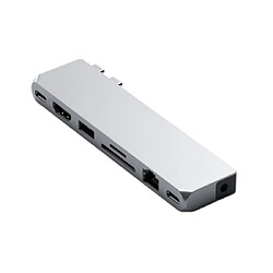 Satechi Hub Double USB pour MacBook en Aluminium Pro Hub Max HDMI 4K Argent 