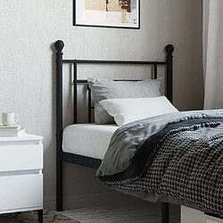 Maison Chic Tête de lit moderne pour chambre - Décoration de lit métal noir 80 cm -MN99842