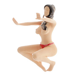 2 Pièces 1:64 Bikini Figurines De Lavage De Voiture