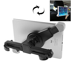 Wewoo Support Holder noir pour iPad Air 2 / Air / mini / mini 2 Retina / 3 / 2 / tactile / Autres Tablette Universel 360 Degrés Rotation Voiture Appui-Tête