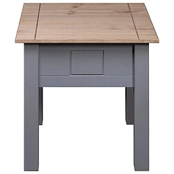 Avis vidaXL Table de chevet Gris 50,5x50,5x52,5 cm Pin Gamme Panama