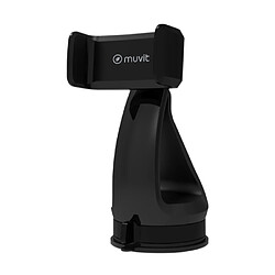 Muvit Support Voiture pour Smartphones Rotatif à 360° avec Pince Extensible à 80mm Noir