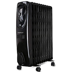 Aigostar Tummie - Radiateur à bain d’huile portable 2300W, 11 éléments chauffants. 3 niveaux de puissance et thermostat réglable. Protection contre la surchauffe et les basculements. Design exclusif.