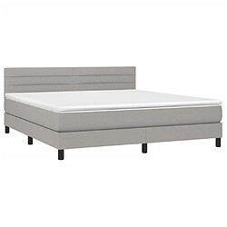 Avis Sommier à lattes,Cadre à lattes de lit et matelas et LED pour Adulte Gris clair 180x200 cm -MN96587