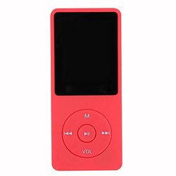 Wewoo Lecteur MP3 Mode Portable Ecran LCD Radio FM Jeux Vidéo Film MP3 MP4 Mini Walkman, Capacité de la mémoire: 4 Go (Rouge)