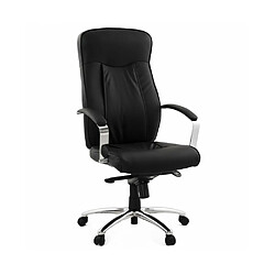 Kokoon Design Fauteuil de bureau CHESTER BLACK 68x70x123 cm