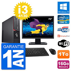 PC Fujitsu E920 DT Ecran 19" Intel i3-4130 RAM 16Go Disque 1To Windows 10 Wifi · Occasion 