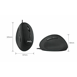 Perixx PERIMICE-519 Souris Ergonomique Optique Filaire USB 6 Boutons