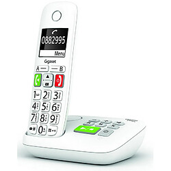 Téléphone sans fil dect blanc avec répondeur - e290a - GIGASET