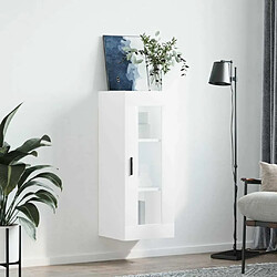 Avis Maison Chic Armoire murale,Meuble de Rangement,Armoire Suspendue blanc 34,5x34x90 cm -MN28290