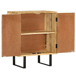 Avis Maison Chic Buffet commode,console avec 2 portes pour rangement 55x35x70 cm bois massif de manguier -MN38098