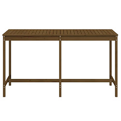 Avis vidaXL Table de jardin marron miel 203,5x90x110 cm bois massif de pin