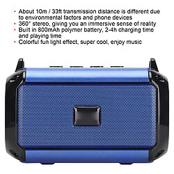 Avis ComfortXL Enceinte bluetooth portable sans fil 360° stéréo réduction de bruit avec câble de chargement bleu