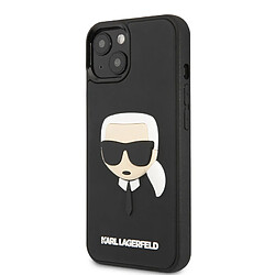 Karl Lagerfeld Coque pour iPhone 13 Mini - arrière rigide 3D Rubber noir