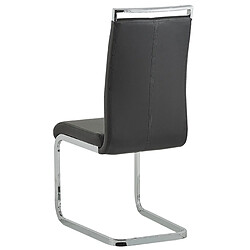 Beliani Set de 2 Cuir PU Chaise de salle à manger Chaise en porte-à-faux Noir GREEDIN pas cher