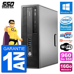 PC HP EliteDesk 800 G2 SFF Intel G4400 RAM 16Go SSD 960Go Windows 10 Wifi · Occasion 