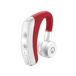 Wewoo Mains Libres Sans Fil Bluetooth Écouteurs Voiture Casques Téléphone avec Micro (Rouge)