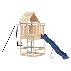 Acheter Maison Chic Aire de jeux d'extérieur | Maisonnette de jeu | Maison pour enfants bois de pin massif -GKD97746