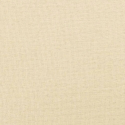 Acheter vidaXL Repose-pied Crème 60x60x36 cm Tissu